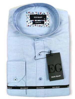 Koszula męska niebieska slim fit EGO MAN S