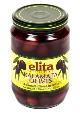 Oliwki czarne kalamata z pestką ELITA 700g