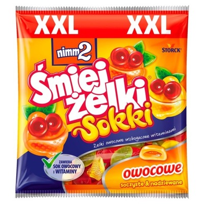 Nimm 2 Śmiejżelki Sokki Żelki owocowe nadziewane 165 g