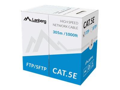 LANBERG kabel instalacyjny FTP, Prędkość transmisji danych: 100Mb/s, drut