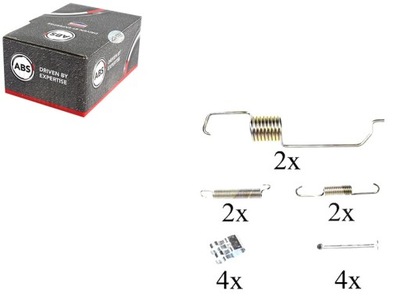 Пружини do колодка ham. mazda premacy 99-05 a.b.s фото №1