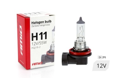 Żarówka halogenowa H11 12V 55W filtr UV (E4)