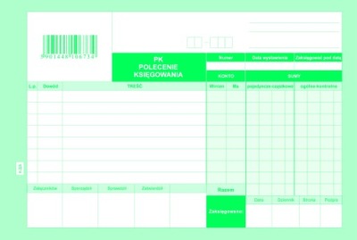 POLECENIE KSIĘGOWANIA