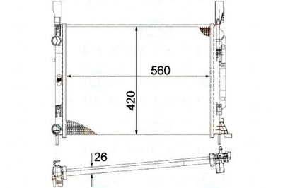 Behr hella радіатор wody renault kangoo / grand k фото №1