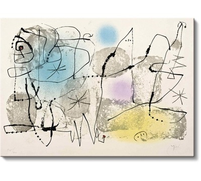 Joan Miro, "Sny", reprodukcja 120x86 cm