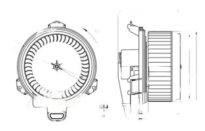 Повітродувка вентилятор обдув 34296 nrf toyota фото №1