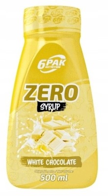 6PAK Syrup Zero 500ml biała czekolada syrop sos