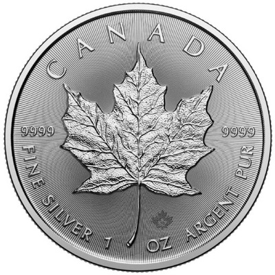 Kanadyjski Liść Klonowy 1 uncja oz Srebra Ag999.9 2024