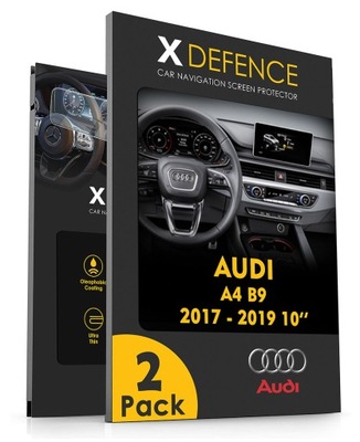 2 IN 1 GLASS PROTECTIVE ON NAVIGATION DISPLAY FOR AUDI A4 B9 2017 - 2019 10'  