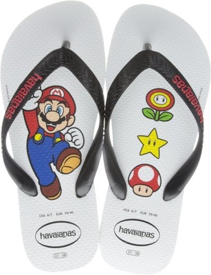 HAVAIANAS MARIO BROS JAPONKI BIAŁE 45-46 1ŻHA