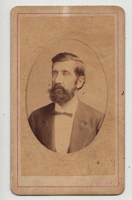 CdV Balicer Kraków portret mężczyzny