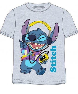 T-shirt, koszulka Stitch 5197 SZARA R. 98
