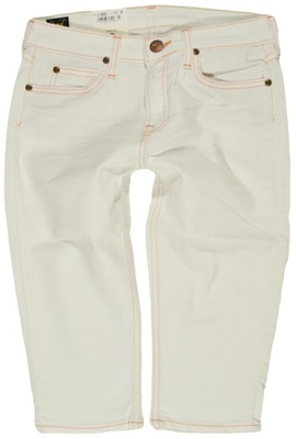 LEE spodnie WHITE jeans regular CAPRI _ 16Y 176cm