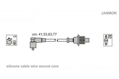 Janmor дроти запалювання kpl. citroen fiat peugeo фото №1