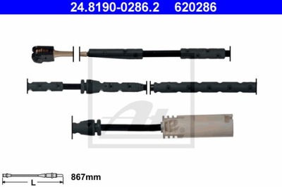 JUTIKLIS SUSIDĖVĖJIMO TRINKELIŲ ATE 24.8190-0286.2 