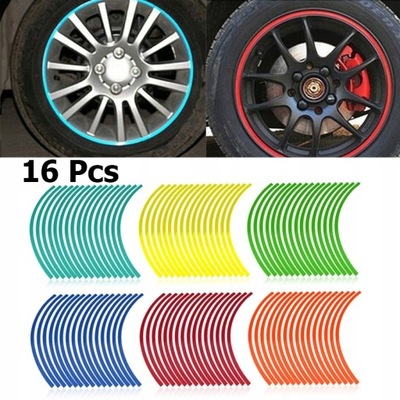 ROJO STYL BIKE MOTORCYCLE CAR WHEEL REFLECTORES  