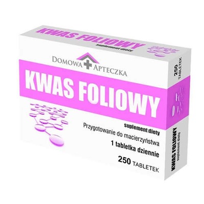 DOMOWA APTECZKA kwas foliowy 400 mcg 250 sztuk