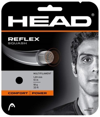 Naciąg squash Head Reflex set. 10 m. black 1,20 mm