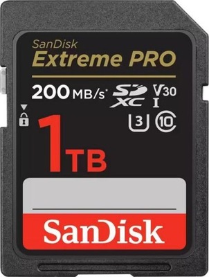 SanDisk SDXC 1TB Extreme Pro 200/140 MB/s V30 UHS-I U3