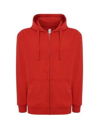 Bluza JHK zamek z KAPTUREM hood red CZERWONA XL