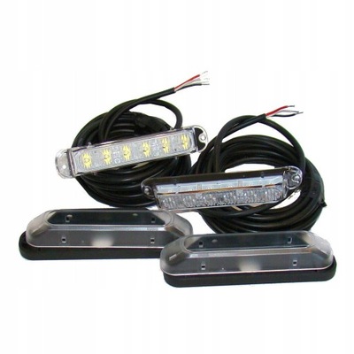 ŚWIATŁA LED DO JAZDY DZIENNEJ 4 LED MAGNETI MARELL