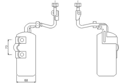 Nissens 95384 осушувач, кондиціонер фото №1