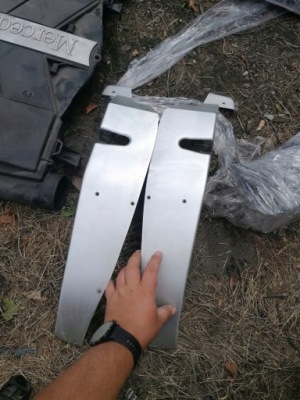 Mercedes w230 r230 sl молдинг двері накладка chro фото №1