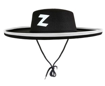 Czarny Kapelusz Zorro rozm. L