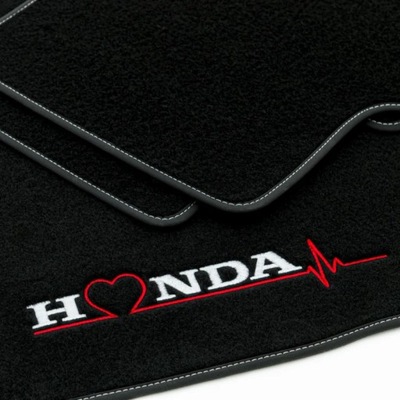 ALFOMBRILLAS DE FELPA LOGOTIPO PARA HONDA CR-V 3  