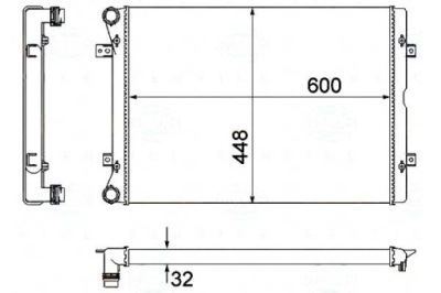 Behr hella радиатор воды ford galaxy 1.9 tdi wgr фото №1