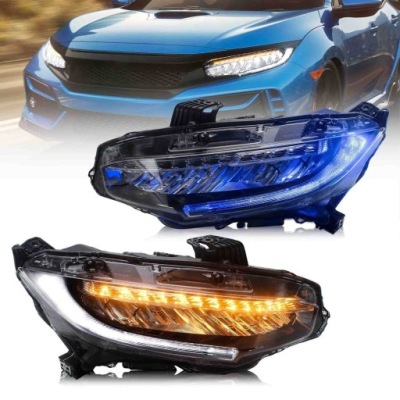 Фари ліхтарі  перед led honda civic 16-21 фото №1
