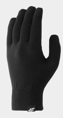 Rękawiczki 4F Dzianinowe czarne DO EKRANÓW L/XL