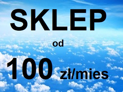 Gotowy sklep internetowy www wynajem 100 zł/mies