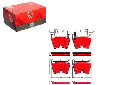 Гальмівні колодки гальмівні vw phaeton 6.0 w12 4motion 3d_ фото №1