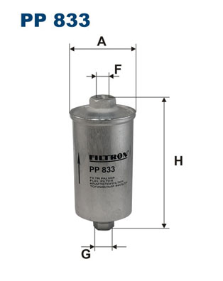 FILTER FUEL PP 833 FILTRON  