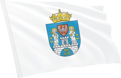 Flaga flagi Poznania Poznań herb 150x90cm