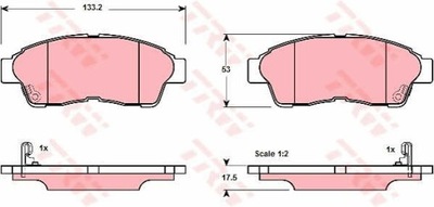 ZAPATAS DE FRENADO PARTE DELANTERA TRW GDB3147  