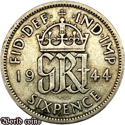 6 PENCE 1944