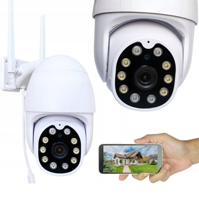 KAMERA ZEWNĘTRZNA OBROTOWA WIFI IP ZOOM MONITORING