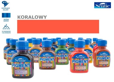 PIGMENT DO FARB EMALII EMULSJI 80 ml KORALOWY