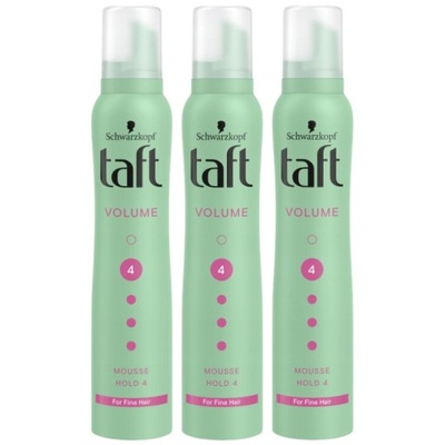 Taft Volume Ultra Strong Pianka do włosów 200ml x3