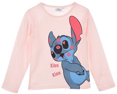 Jasnoróżowa bluzeczka dla dziewczynki Disney Stitch r.140 cm