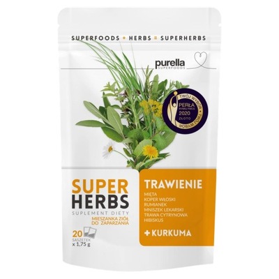 Purella Superfoods Superherbs Suplement diety trawienie 35 g