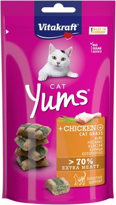 Vitakraft Cat Yums przysmak dla kota kurczak z kocią trawą