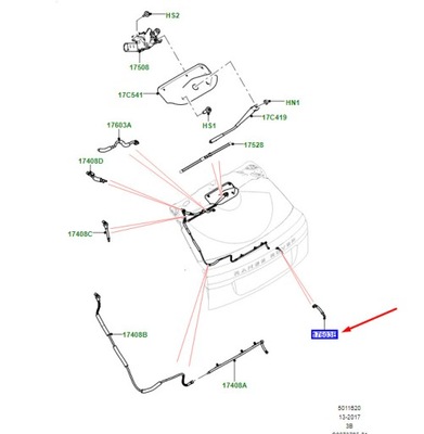 Land rover range rover velar l560 rear омыватель jet lr093467 original фото №1