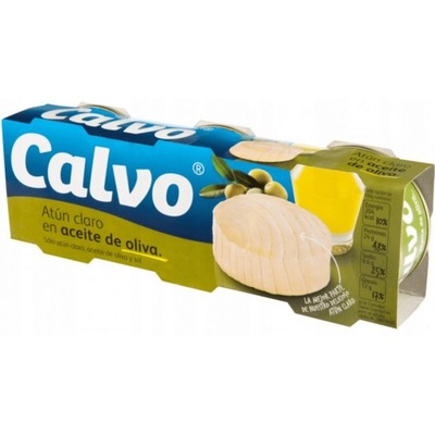CALVO Tuńczyk w Oliwie z Oliwek 3x80g