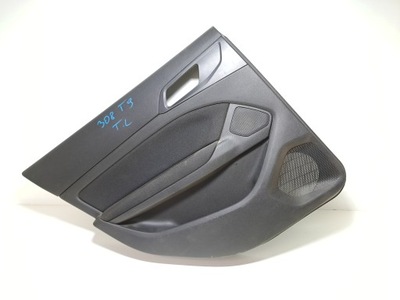 Peugeot 308 ii t9 обшивка обивка дверь задняя левая фото №1