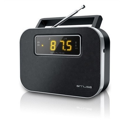 Muse Muse M-081R Black, Alarm function, 2-band PLL portable radio