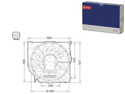 VENTILADOR DEL RADIADOR CON CUERPO BMW 1 E81 1 E82 1 E87 1 E88 3 E90 3  