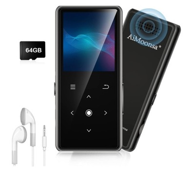 Odtwarzacz MP3 AiMoonsa 64 GB z Bluetooth 5.2